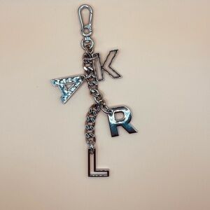 Karl Lagerfeld Silver Charm Bag